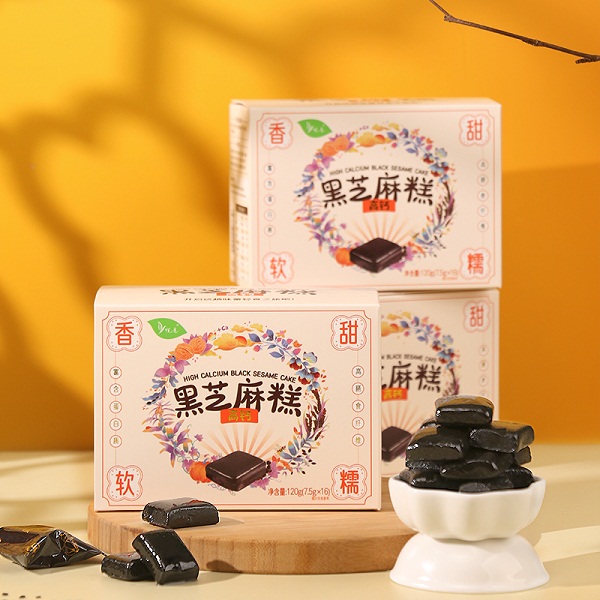 悦意高钙黑芝麻糕（120g*2盒）