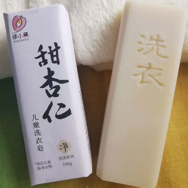 （买5送1，实发6块）徐小鱼SOAP工作室 甜杏仁儿童洗衣皂5块