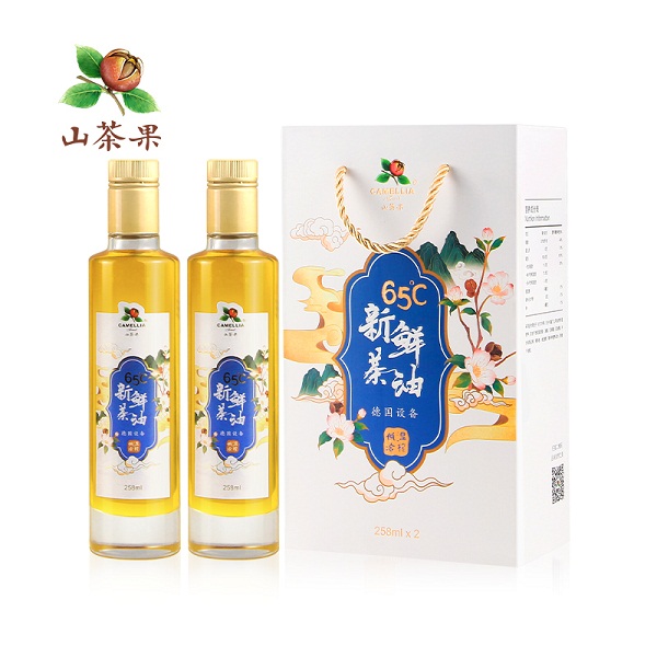 (特惠）山茶果65度有机新鲜茶油2瓶（258毫升/瓶*2）