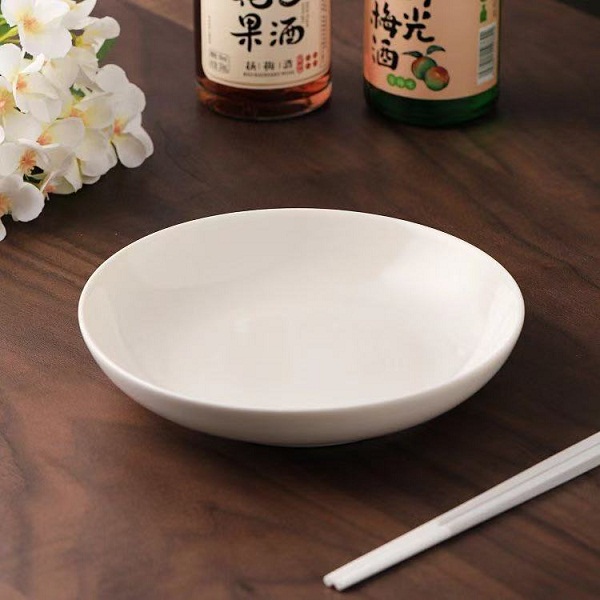 桃18园 品汁7.8英寸能量玉瓷深餐盘1个 