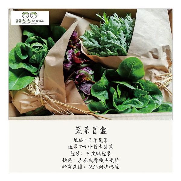 （只发江浙沪皖）桃121园上海崇明生态蔬菜盲盒（不指定品种，发7-8种）