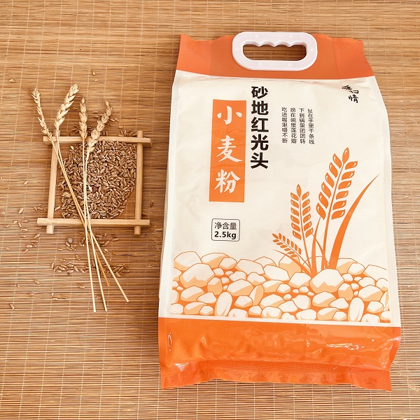桃39园 砂地红光头高筋小麦粉 5 斤