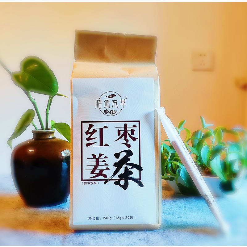 桃115园 炎黄开泰膳源本草红枣姜茶1盒