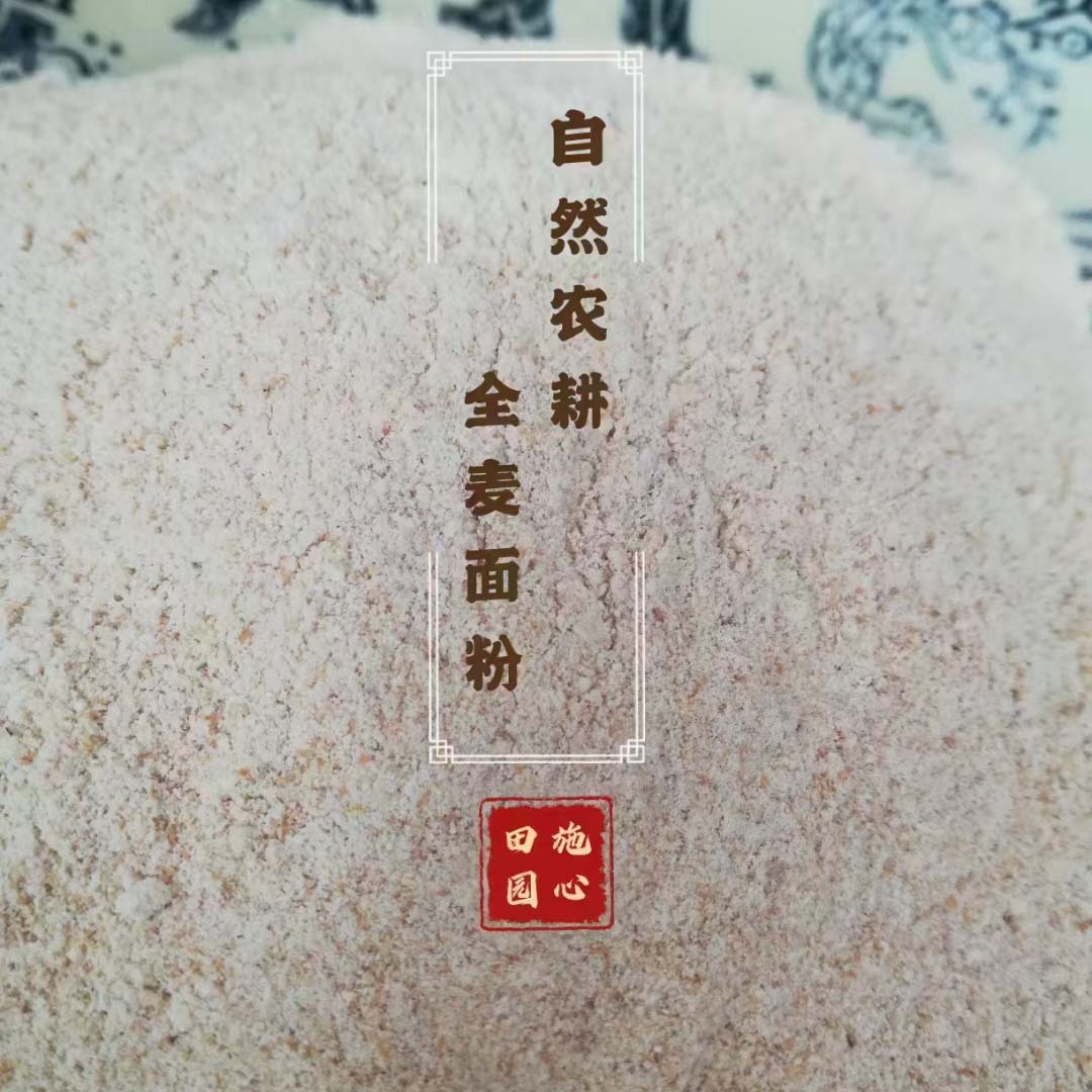 桃129园 山东潍坊李峰自然农法全麦面粉5斤